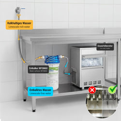 Kostkarka do lodu - cylindry - 26 kg/24 h - z pompą odpływową
