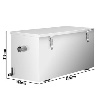 Separator tłuszczu – 20 litrów – wraz z osadnikiem szlamu 10 litrów – do 50 porcji dziennie - Prime Gastro