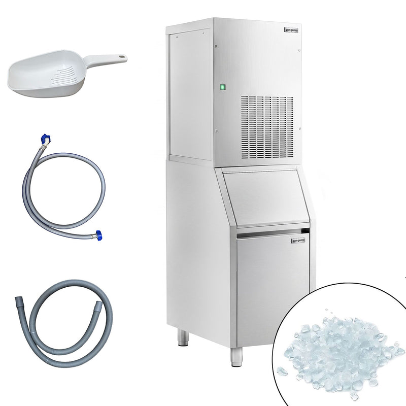 Modułowa maszyna do produkcji lodu płatkowego Premium Plus – 270 kg/24, wraz ze zbiornikiem na lód o pojemności 100 kg