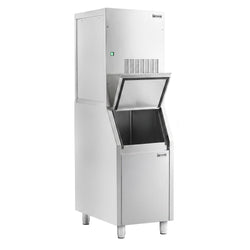 Modułowa maszyna do produkcji lodu płatkowego Premium Plus – 270 kg/24, wraz ze zbiornikiem na lód o pojemności 100 kg