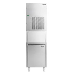 Modułowa maszyna do produkcji lodu płatkowego Premium Plus – 270 kg/24, wraz ze zbiornikiem na lód o pojemności 100 kg