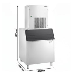 Modułowa maszyna do produkcji lodu płatkowego Premium Plus – 270 kg/24, wraz z zbiornikiem na lód o pojemności 200 kg