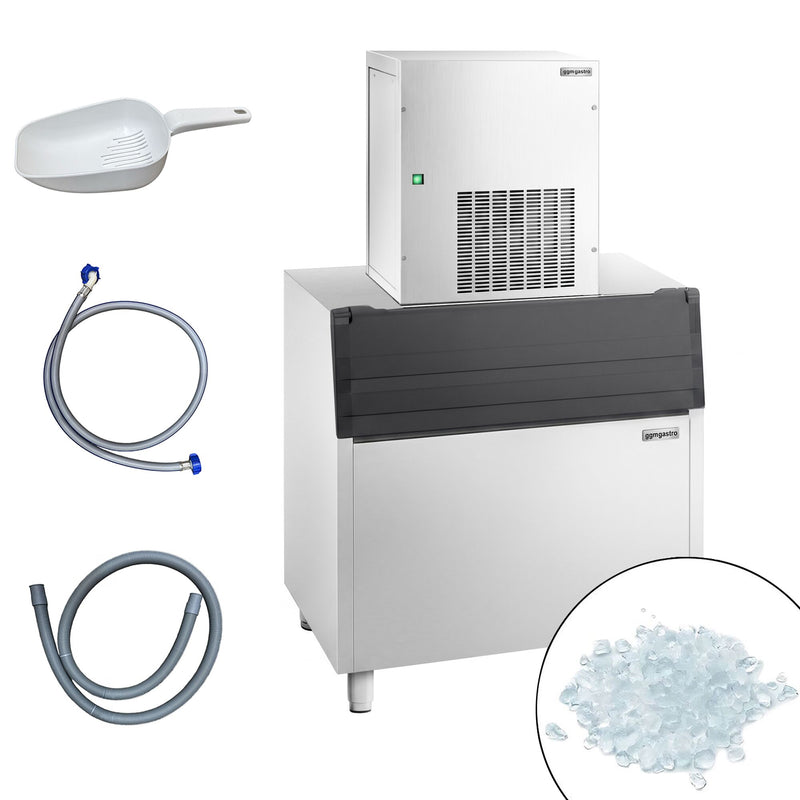 Modułowa maszyna do produkcji lodu płatkowego Premium Plus – 270 kg/24, wraz z zbiornikiem na lód o pojemności 350 kg