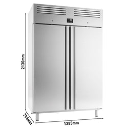 Chłodziarka do ryb PREMIUM PLUS - EN 60x40 - 1240 litrów - z 2 drzwiami