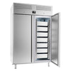 Upright Fish Fridge Stainless steel PREMIUM PLUS - EN 600x400mm - 1240L - with 2 doors - LED lighting