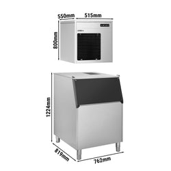 Wytwornica lodu płatkowego - 220 k g/ 24 godz. - włącznie z pojemnikiem do przechowywania lodu