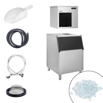 Wytwornica lodu płatkowego - 220 k g/ 24 godz. - włącznie z pojemnikiem do przechowywania lodu - Prime Gastro