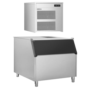 Wytwornica lodu płatkowego - 390 kg / 24 godz. - włącznie z pojemnikiem do przechowywania lodu - Prime Gastro