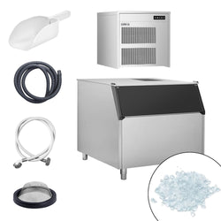 Wytwornica lodu płatkowego - 390 kg / 24 godz. - włącznie z pojemnikiem do przechowywania lodu