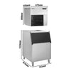 Commercial Flake Ice Machine - Modular - 565kg/24h - incl. Ice Storage Bin