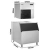 Commercial Flake Ice Machine - Modular - 565kg/24h - incl. Ice Storage Bin