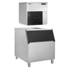 Commercial Flake Ice Machine - Modular - 565kg/24h - incl. Ice Storage Bin