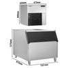 Commercial Flake Ice Machine - Modular - 565kg/24h - incl. Ice Storage Bin