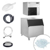 Commercial Flake Ice Machine - Modular - 565kg/24h - incl. Ice Storage Bin