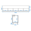 Commercial Top Loading Bottle Cooler - Stainless steel - 800L