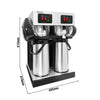 Commercial Twin Filter Coffee Machine - 2x 2.2L - 3.8 kW - with Manual Fill - incl. 2 Pump Action Airpots