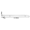 Płyta do krojenia na blat roboczy PREMIUM - 1800x700mm - Grubość: 40mm - zgodna z HACCP - Biały