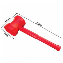 Tłuczek do mięsa - okrągły - czerwony