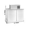 Chłodziarka do beczek – 1100 x 620 mm – na 2 beczki 50 L – z agregatem