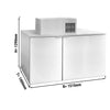 Chłodziarka do beczek – 1510 x 1000 mm – na 6 beczek 50 L – z agregatem