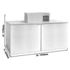 Chłodziarka do beczek – 1920 x 620 mm – na 4 beczki 50 L – z agregatem