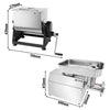 Manualny mikser do mięsa – 28 litrów – 25 kg – 1,1 kW – wraz z maszynką do mielenia mięsa 22 – 450–480 kg/h