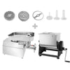 Manualny mikser do mięsa – 28 litrów – 25 kg – 1,1 kW – wraz z maszynką do mielenia mięsa 22 – 450–480 kg/h