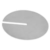 Płyta na mięso z nacięciem do rożna kebab - 195x195x10mm - stal nierdzewna - pasuje do DUI6R, DUI8R, DUI10R
