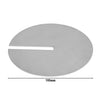 Płyta na mięso z nacięciem do rożna kebab - 195x195x10mm - stal nierdzewna - pasuje do DUI6R, DUI8R, DUI10R