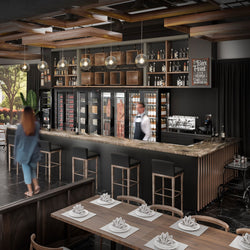 Szafa do dojrzewania mięsa na sucho - 1000x690 mm - z 2 szklanymi drzwiami