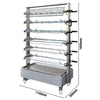 Mobilny wózek na 24 szpikulce - 1150 x 800 x 1600 mm - do grilla do kurczaka