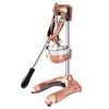 Heavy Duty Lever Citrus Press - Soft-Grip Handles - with 3 Perforated Plates - Bronze - Stainless Steel - Aluminium