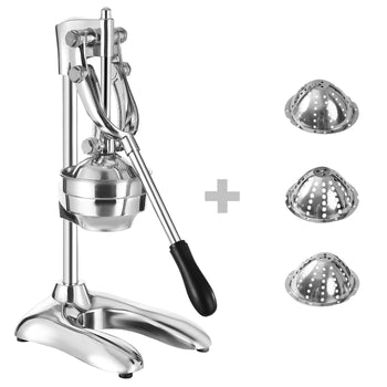 Manualna sokowirówka do owoców - srebrna - Prime Gastro