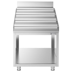 Stojak na butelki koktajlowe - stal nierdzewna - 600 x 600 mm
