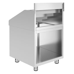 Stojak na butelki koktajlowe - stal nierdzewna - 600 x 600 mm
