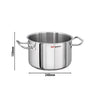 Garnek średni – stal nierdzewna – Ø 240 mm – wysokość: 150 mm – 7 L – nadaje się do indukcji