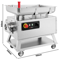 Maszynka do mielenia mięsa nr 42 - 700kg/h - 4kW - na kółkach - sitko 4mm - 400V