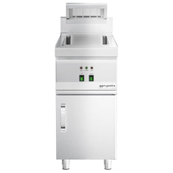 Elektryczny Podgrzewacz do frytek - 1,17kW - 1x GN 1/2 - z promiennikiem IR - na podstawie szafkowej, 1 - drzwiowej