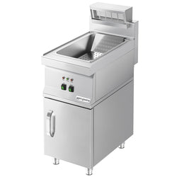 Elektryczny Podgrzewacz do frytek - 1,17kW - 1x GN 1/2 - z promiennikiem IR - na podstawie szafkowej, 1 - drzwiowej