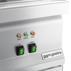 Elektryczny Podgrzewacz do frytek - 1,17kW - 1x GN 1/2 - z promiennikiem IR - na podstawie szafkowej, 1 - drzwiowej