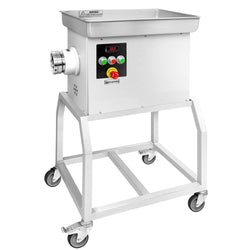 Elektrischer Fleischwolf 32 - 600kg/h - 3 kW - mit Kühlung - inkl. fahrbarem Untergestell