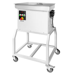 Elektrischer Fleischwolf 32 - 600kg/h - 3 kW - mit Kühlung - inkl. fahrbarem Untergestell