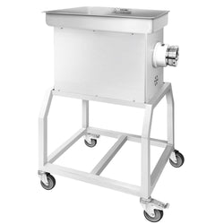 Elektrischer Fleischwolf 32 - 600kg/h - 3 kW - mit Kühlung - inkl. fahrbarem Untergestell