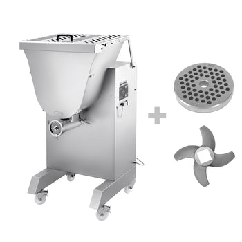 Elektryczna maszynka do mielenia mięsa 42 z mieszadłem do mięsa – 1000–1200 kg/h – 3,6 kW - Prime Gastro