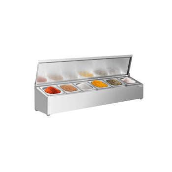 Nadstawna półka na przyprawy - 6x GN 1/6 - Prime Gastro