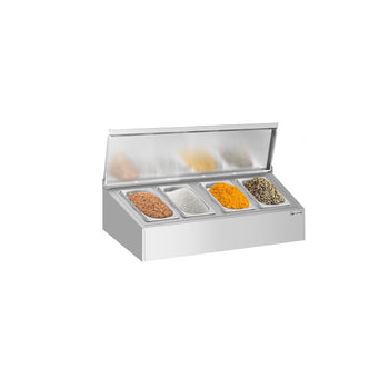 Nadstawna półka na przyprawy - 4x GN 1/4 - Prime Gastro