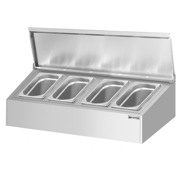 Nadstawna półka na przyprawy - 4x GN 1/4 - Prime Gastro