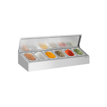 Nadstawna półka na przyprawy - 6x GN 1/4 - Prime Gastro