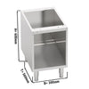 Open Base Cabinet - 300x550x600mm - Stainless Steel