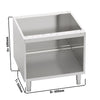Open Base Cabinet - 600x550x600mm - 0.30m³ - Stainless Steel - Series 600
